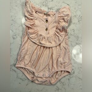 Kate Quinn pink baby bubble romper (6-12 mos)